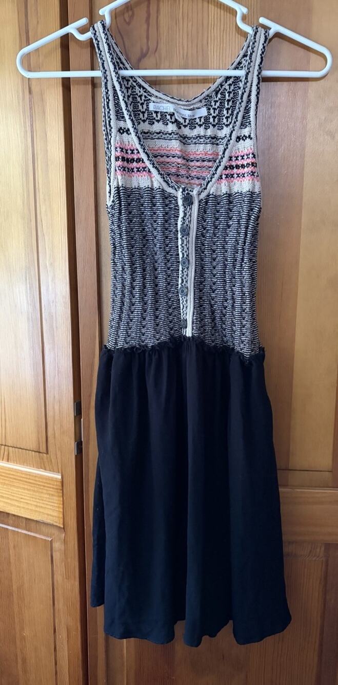 Rachel Rachel Roy Women’s Sleeveless Knit Top Smocked Dress Size XS